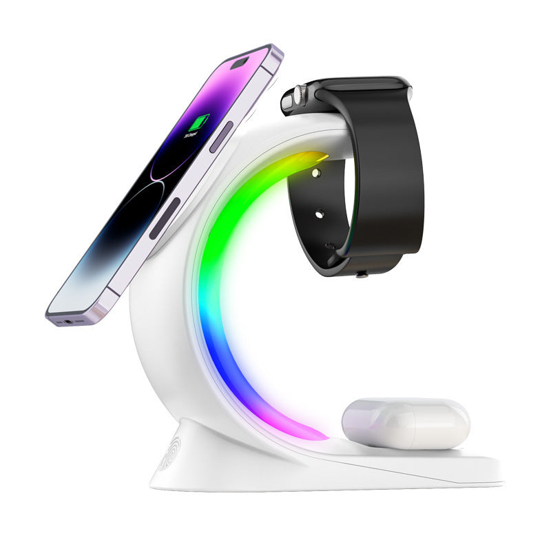 MagCharge 4-in-1 – Fast Magnetic Wireless Charging Dock for iPhone, Watch & AirPods⚡