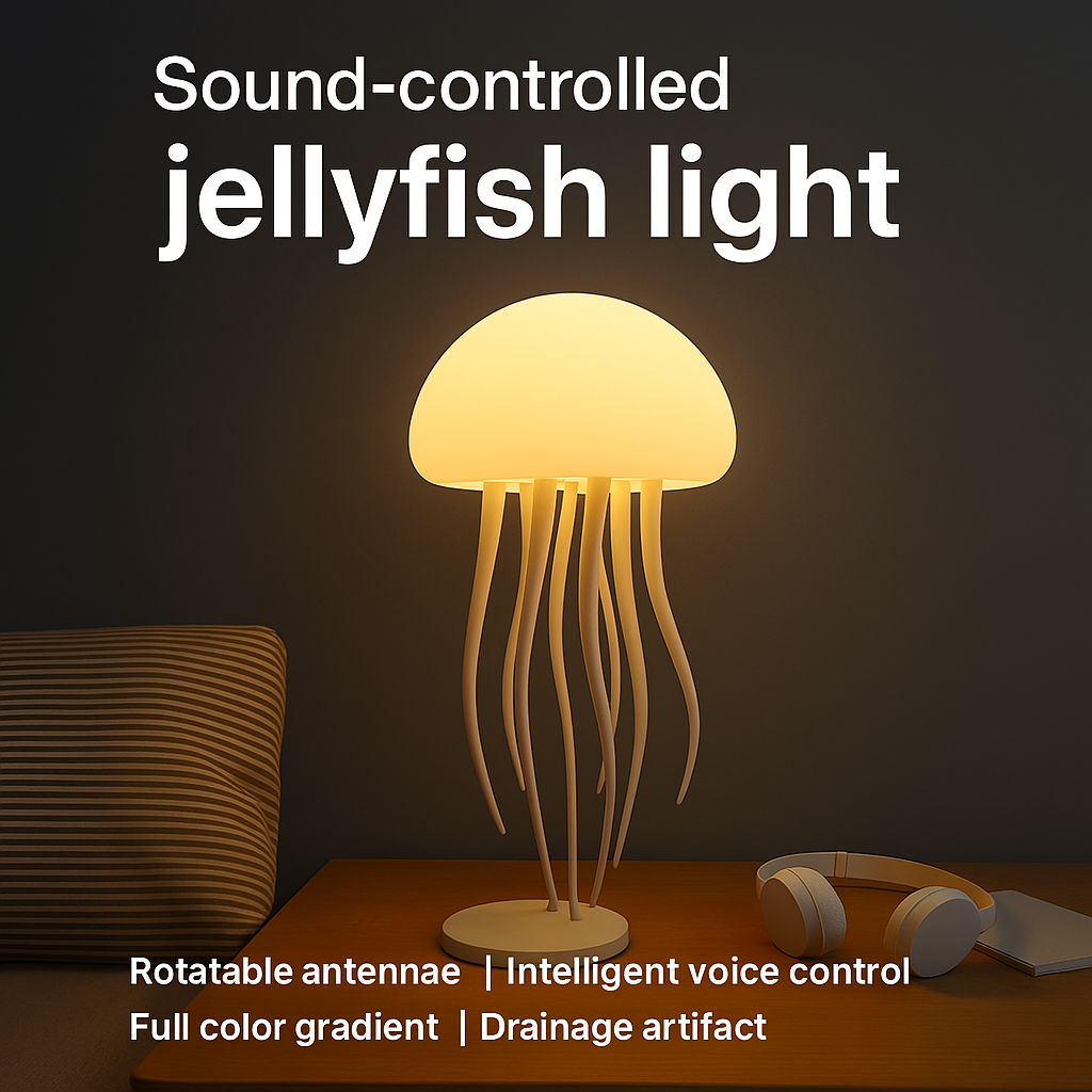 OceanDream Jellyfish Light – Soothing Ambient Mood Lamp for Bedroom